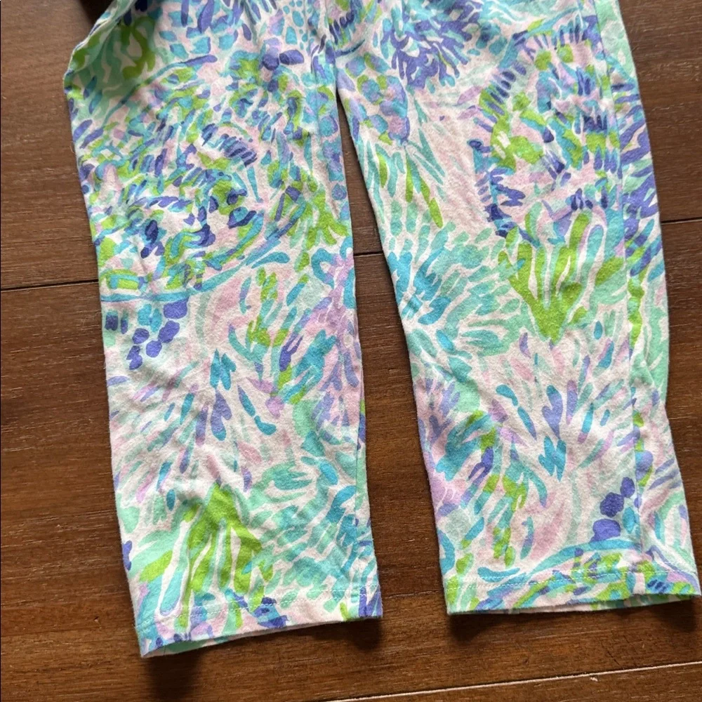 Size L (8-10) Lilly Pulitzer Girls Sleeveless Vala Jumpsuit Shell Of A Party